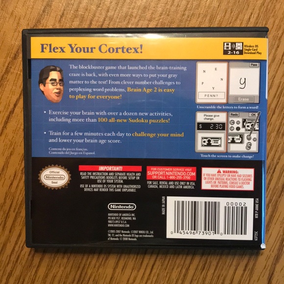 Nintendo DS Brain Age 2 Game - Picture 3 of 3